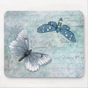 Vintage Butterflies Fransk Grunge Musmatta