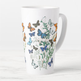 Vintage Butterflies Illustration på en Mugg av Lat