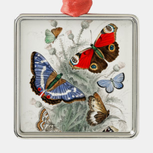Vintage Butterflies Julgransprydnad Metall