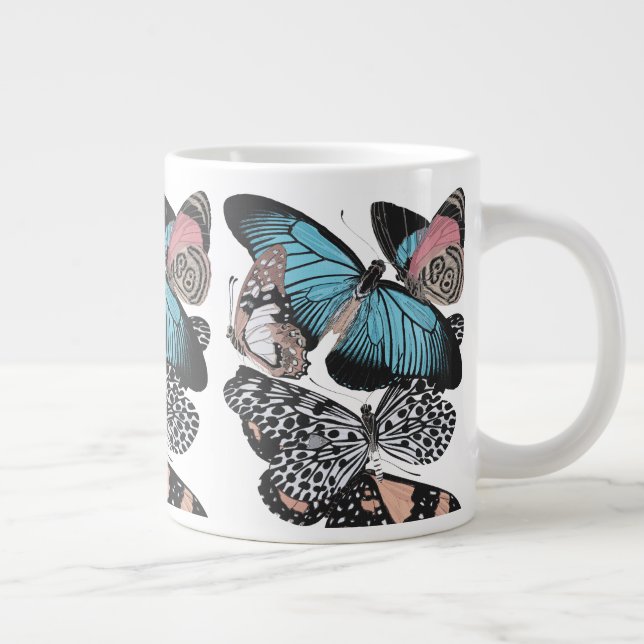 Vintage Butterflies Jumbo Mugg (Höger)