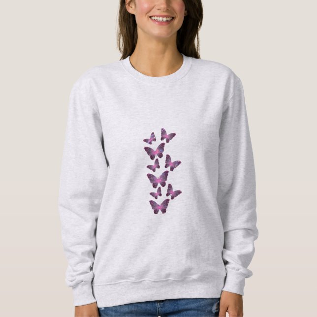 Vintage Butterflies, Moth, Insekts och Sweater T Shirt (Framsida)