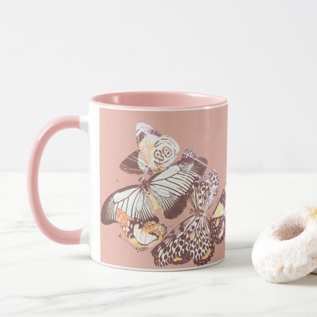 Vintage Butterflies Mugg (Med munk)