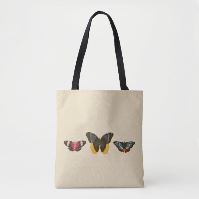 Vintage Butterflies Tygkasse (Framsida)