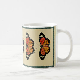 Vintage Butterflies Vår Vacker Nature Cute Kaffemugg