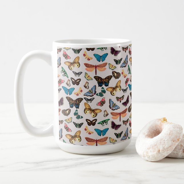 Vintage butterfly Aesthetic Kaffemugg (Med munk)