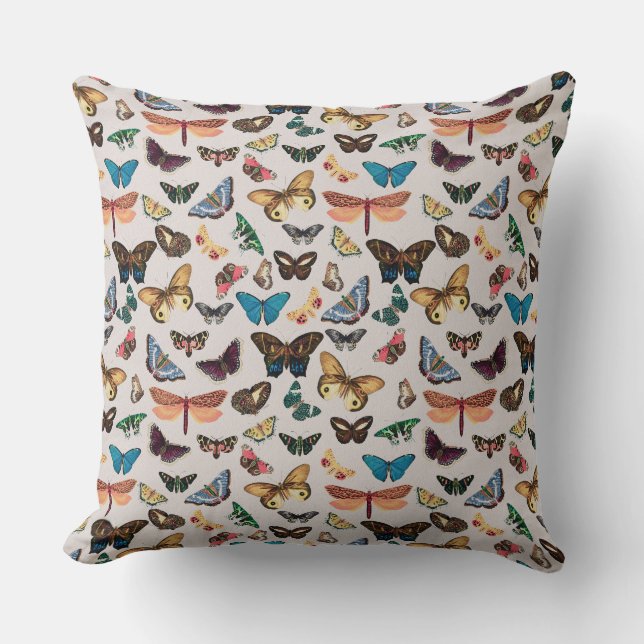 Vintage butterfly Aesthetic Kudde (Framsida)