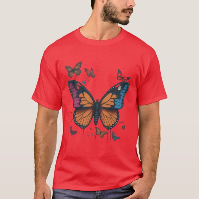 Vintage Butterfly Collage T-Shirt Collection" (Framsida)