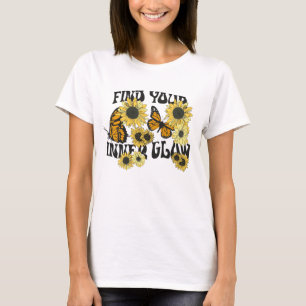 Vintage Butterfly Hitta din inre glöd T Shirt