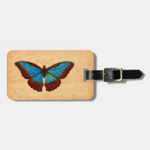 Vintage Butterfly Illustration Bagagebricka