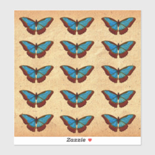Vintage Butterfly Illustration Klistermärken
