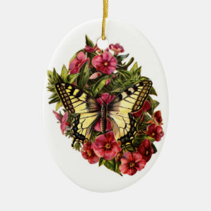 Vintage Butterfly Julgran Ornament