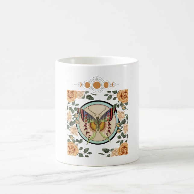 Vintage Butterfly Kaffemugg (Center)