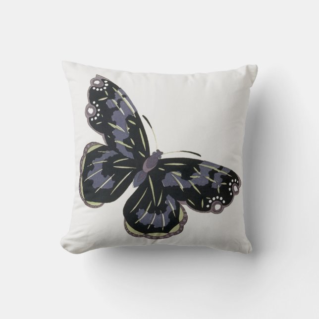 Vintage Butterfly Kudde (Framsida)