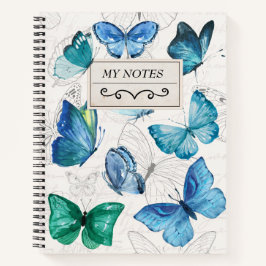 Vintage Butterfly Personlig Namn bärbar dator