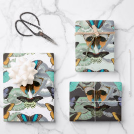 Vintage Butterfly & Snake Gothic Natature