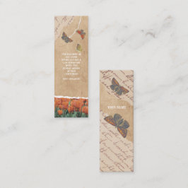 Vintage Butterfly stil mini Bookmark