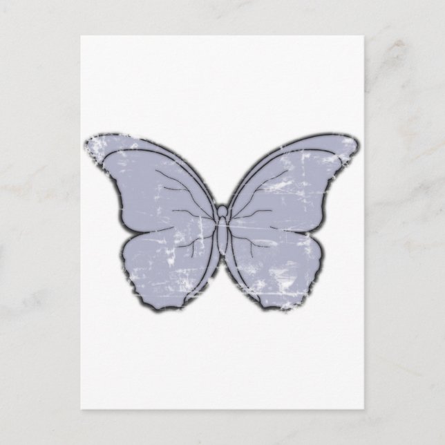 Vintage Butterfly Vykort (Framsida)