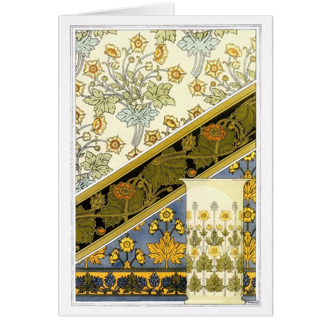 Vintage Butterkoppar, M.P. Verneuil Hälsningskort (Framsidan)