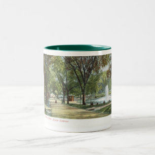 Vintage c1910 för grodadamm, Boston vanligt Två-Tonad Mugg