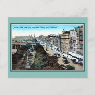 Vintage ca 1900 Princes Street Edinburgh Vykort