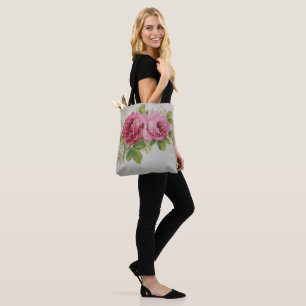 Vintage Cabbage Ro Elegance Tote Bag Tygkasse