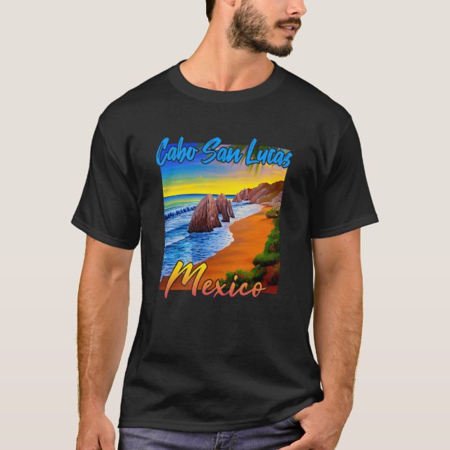 Vintage Cabo San Lucas T Shirt (Framsida)