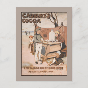 Vintage Cadbury's Cocoa Advertisement Helg Vykort