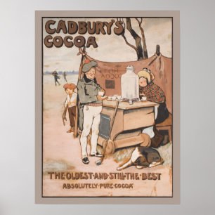 Vintage Cadbury's Kakao-reklam Poster