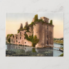 Vintage Caerlaverock Castle Scotland Vykort