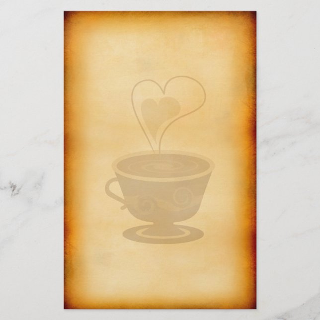 Vintage Cafe Brevpapper (Framsida)