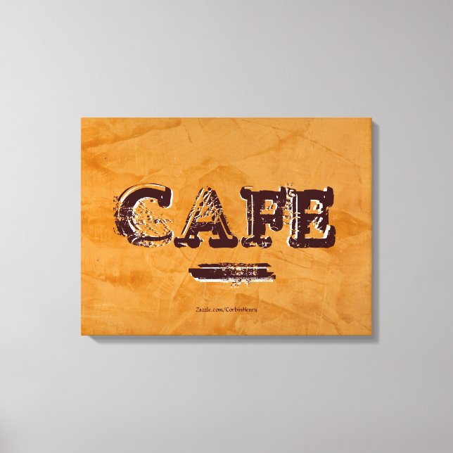 Vintage Café Kök Canvastryck - Dante Gips (Framsida)