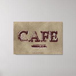 Vintage Cafe Kökdukakan Canvastryck - Turkiskt kaf