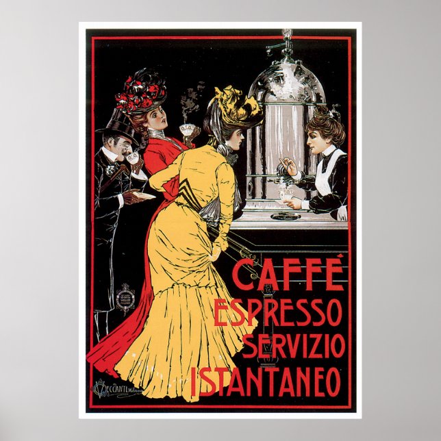 Vintage Caffe Espresso Poster (Framsidan)