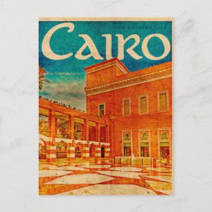 Vintage Cairo Travel Postcard Vykort