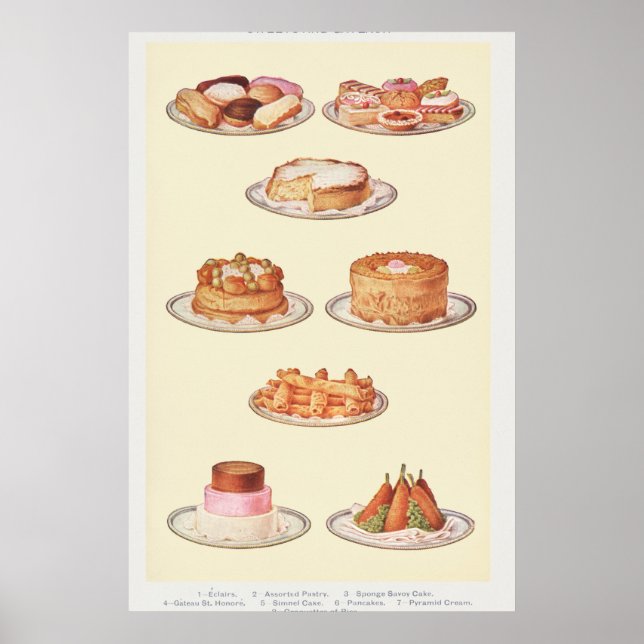 Vintage Cakes Poster (Framsidan)