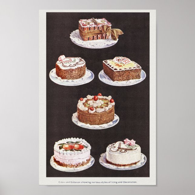 VINTAGE CAKES POSTER DESIGN (Framsidan)