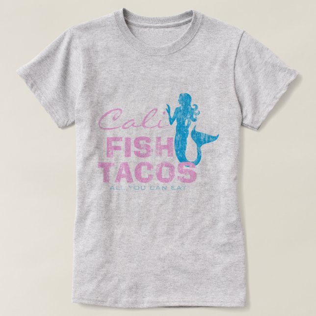 Vintage Cali Fish Tacos T-shirt (Design framsida)