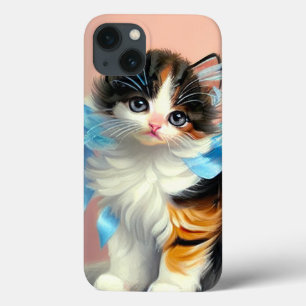 Vintage Calico Kitten Illustration