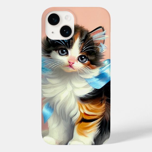 Vintage Calico Kitten Illustration (Baksida)