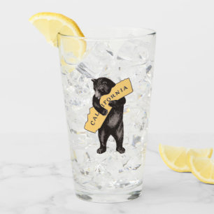 Vintage California Bear Hug Glaskopp
