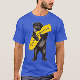 Vintage California Bear Hug Illustration T Shirt