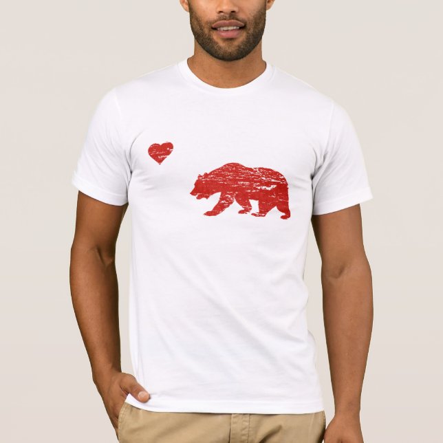 Vintage California Kärlek T-shirt (Framsida)