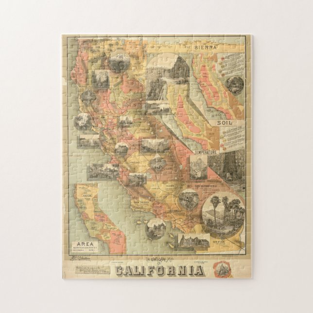 Vintage California Puzzle Pussel (Vertikal)