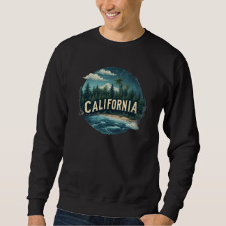 Vintage California Scenic T-Shirt | Nature Graphic Lång Ärmad Tröja