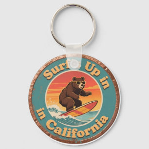 Vintage California Surf's Up Surfing Björn Nyckelring