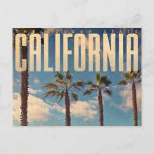 Vintage California Travel Postcard Meddelande Vykort