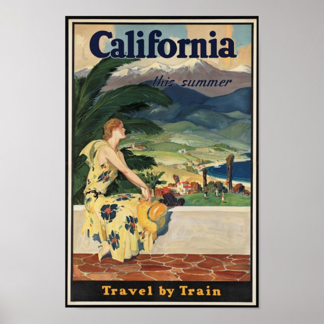 Vintage California Travel Poster (Framsidan)