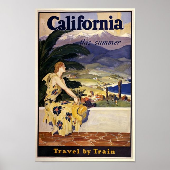 Vintage California Travel Poster (Framsidan)