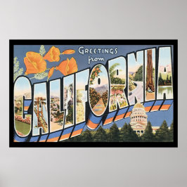 Vintage California Travel Poster
