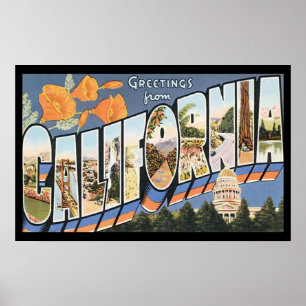 Vintage California Travel Poster